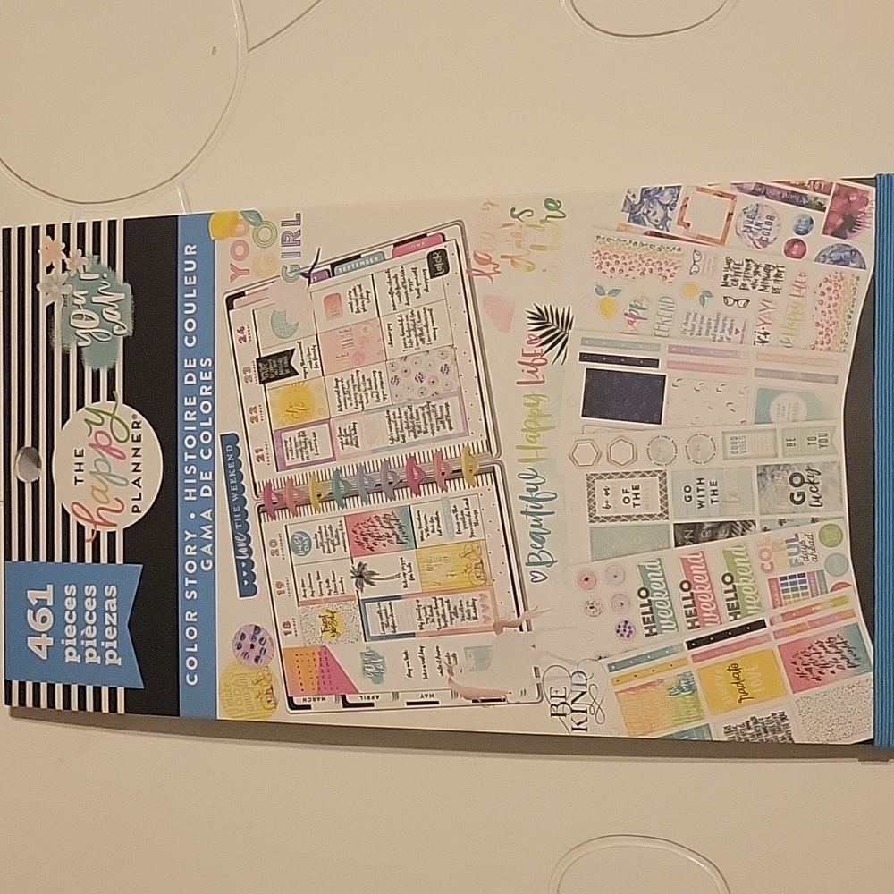 Happy Planner Sticker Book - Color Story (blue band)